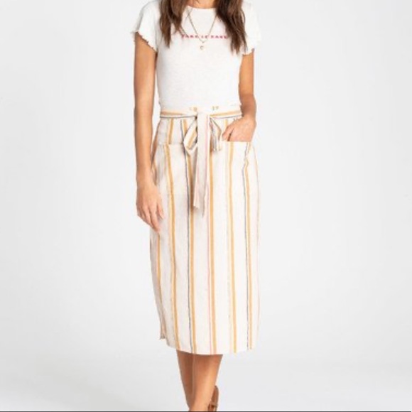 Billabong Dresses & Skirts - Billabong striped boho midi skirt